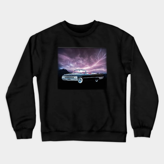1961 Galaxie in our lightning series on back Crewneck Sweatshirt by Permages LLC